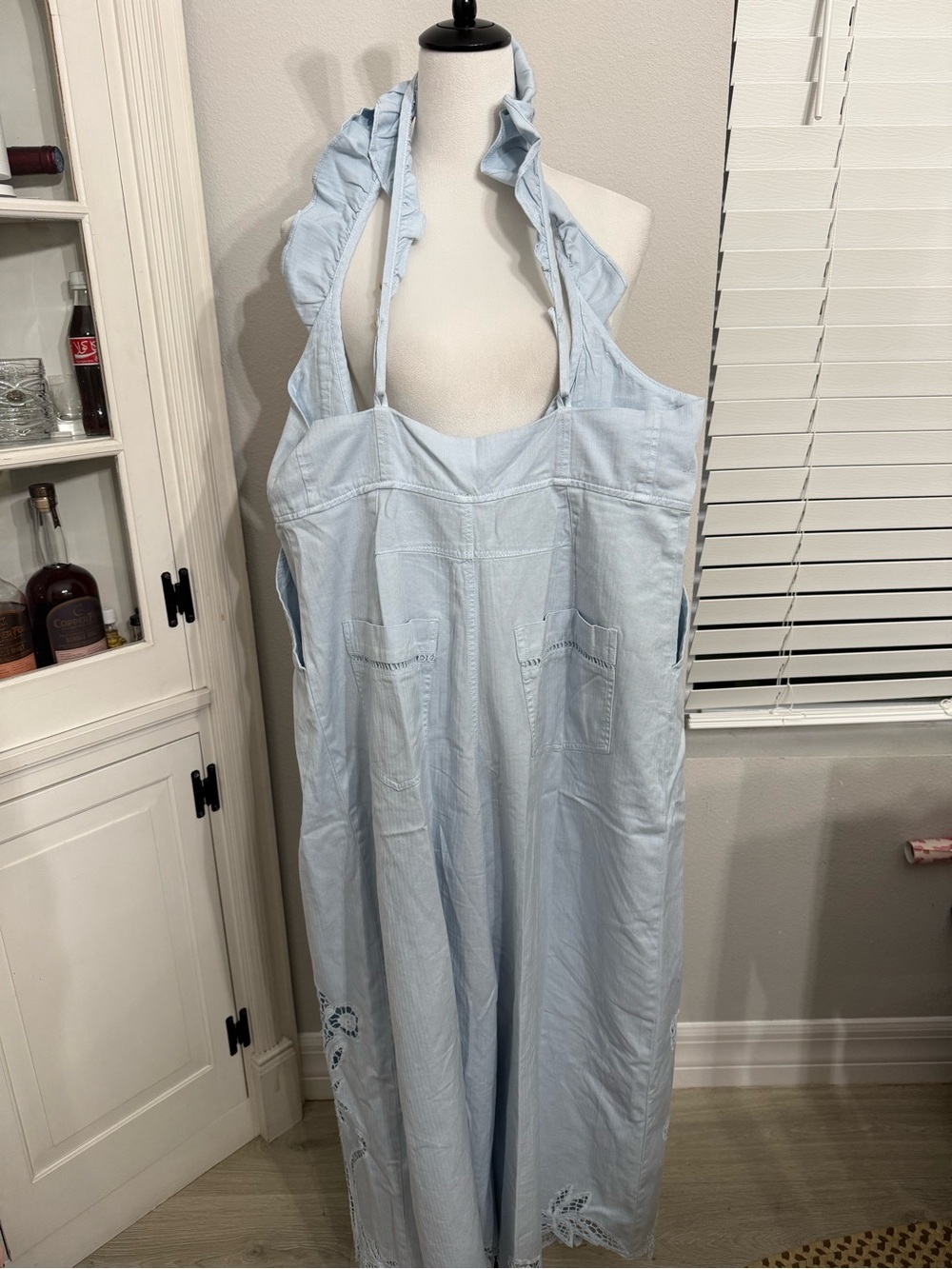 Anthropologie Eyelet Washed Overalls - Picture 7 of 7